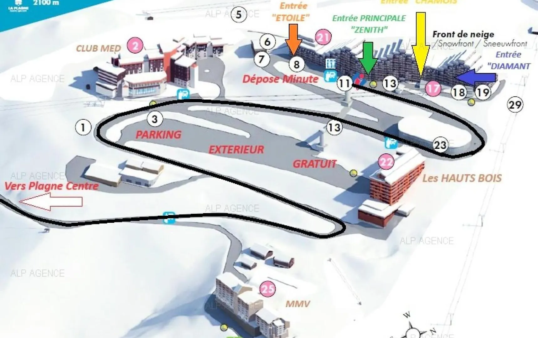 Apartment Residence Aime 2000 - 4 Pieces 7/8 Pers - Aime 2000 - Plagne Aime 2000- Wifi Mae-1864 La Plagne-Tarentaise